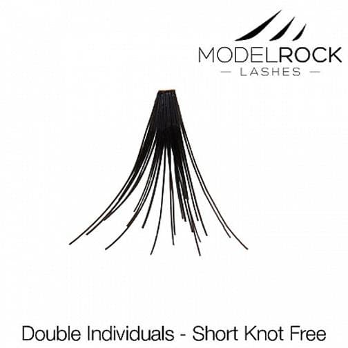 MODEL ROCK LASHES- INDIVIDUALS SHORT KNOT FREE