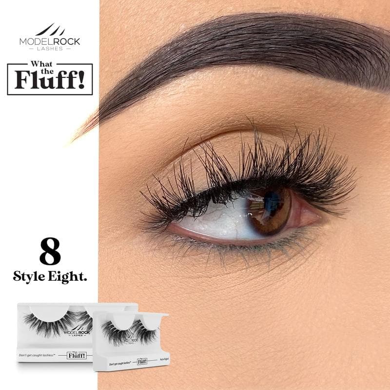 MODEL ROCK LASHES- WHAT THE FLUFF ! &#39;STYLE EIGHT&#39;