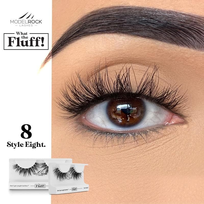 MODEL ROCK LASHES- WHAT THE FLUFF ! &#39;STYLE EIGHT&#39;