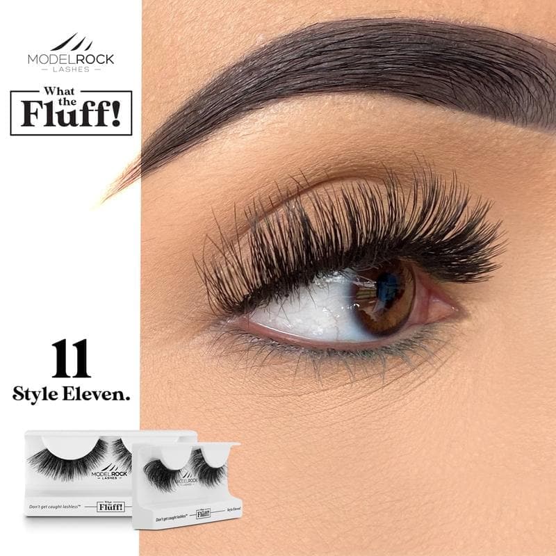 MODEL ROCK LASHES- WHAT THE FLUFF ! &#39;STYLE ELEVEN&#39;