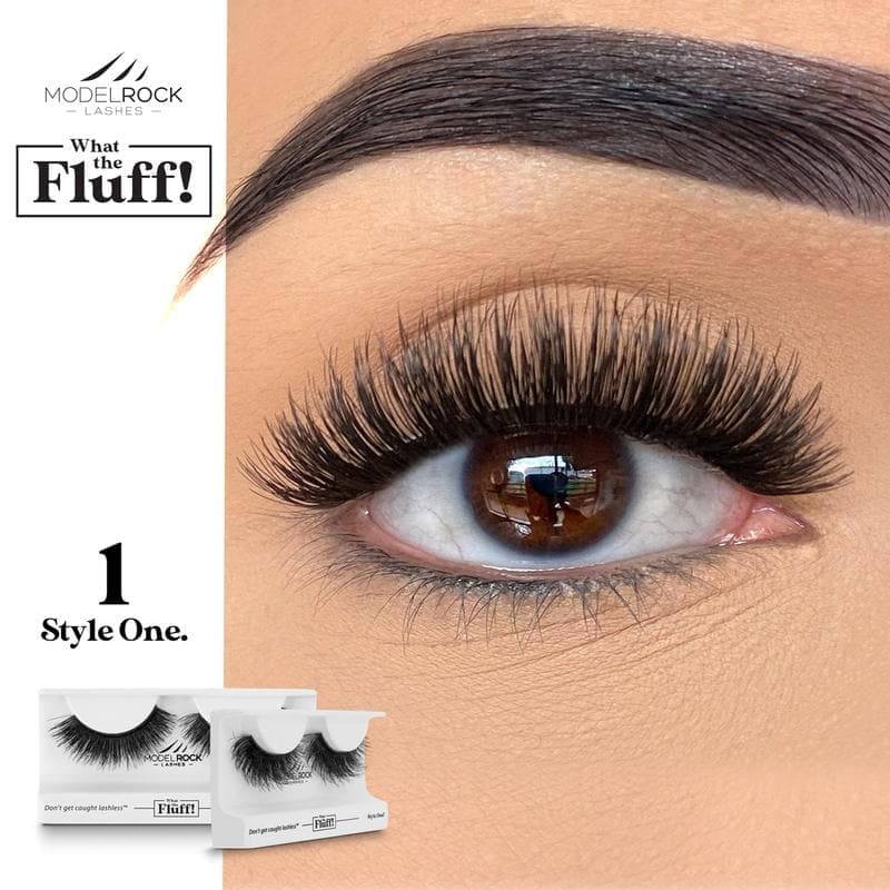 MODEL ROCK LASHES- WHAT THE FLUFF ! &#39;STYLE ONE&#39;