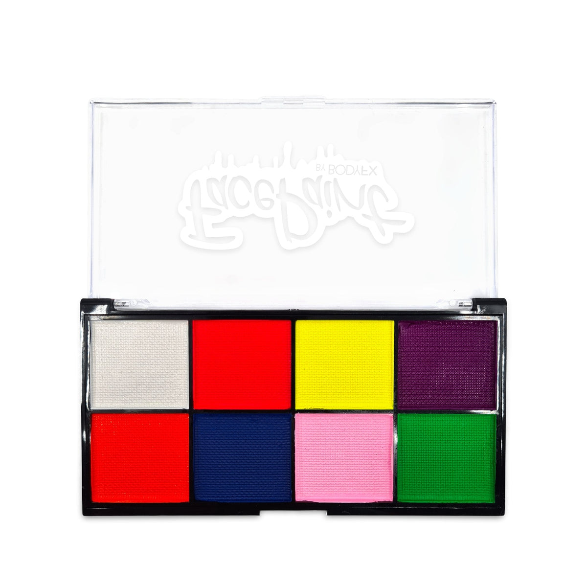 Neon face paint palette