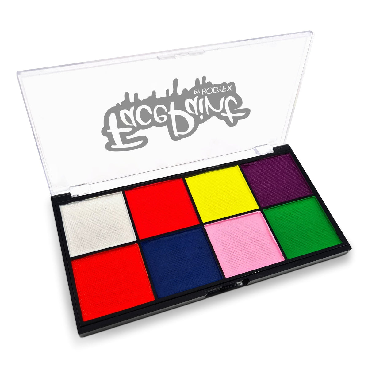 Neon face paint palette