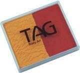 TAG- SPLIT CAKE GOLDEN ORANGE / RED