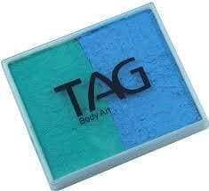 TAG- SPLIT CAKE TEAL / LIGHT BLUE