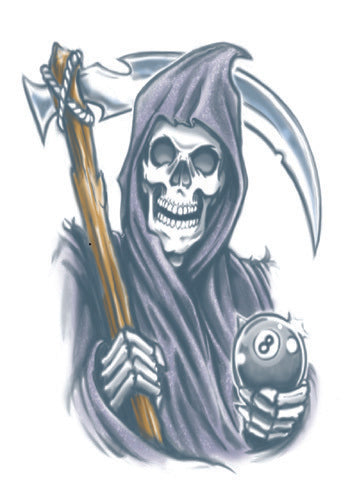 Temporary Tattoos- Reaper Xtra Large