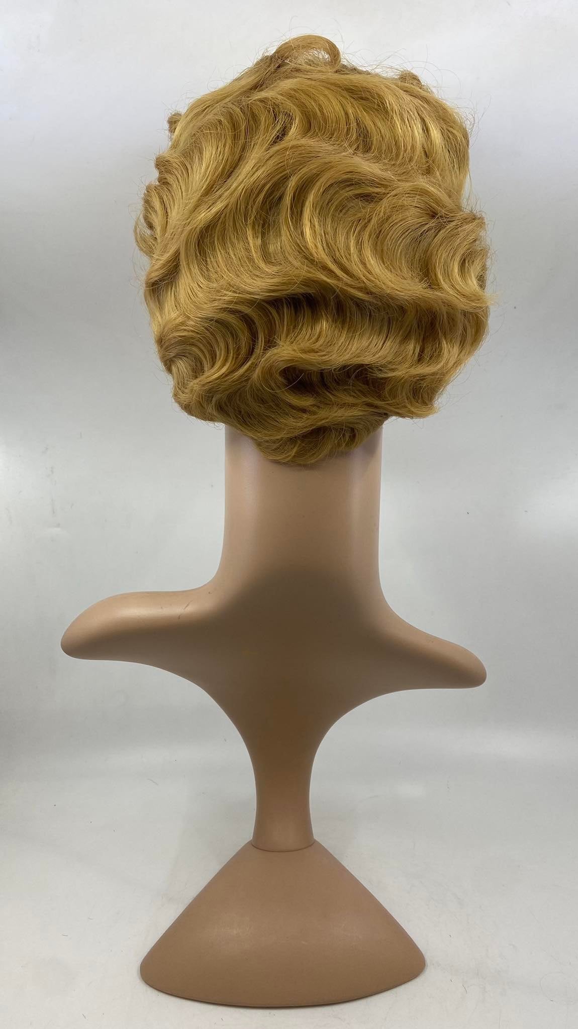 WIG- DARK BLONDE- FINGER WAVED