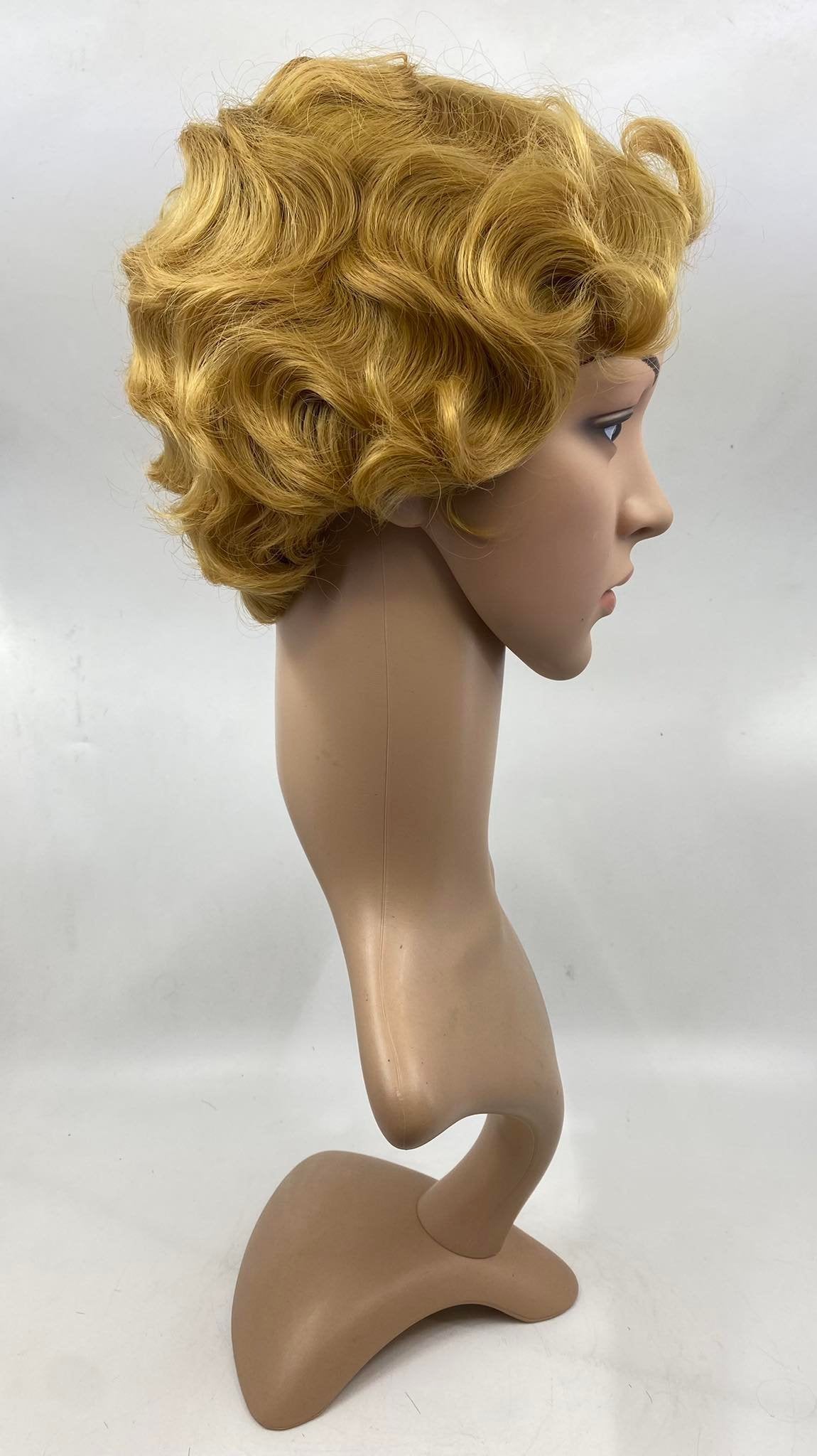 WIG- DARK BLONDE- FINGER WAVED