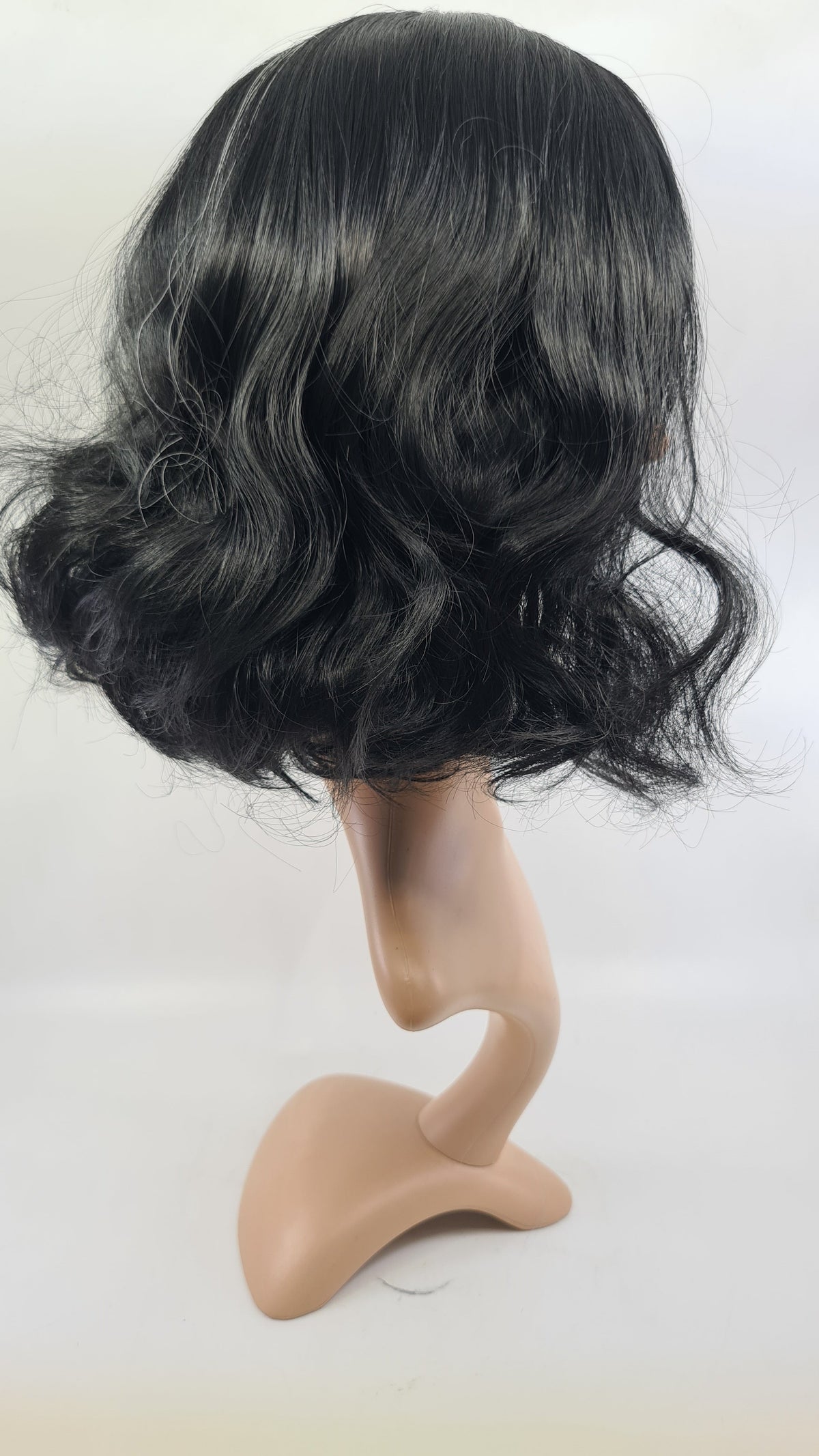 Wig- Emma/Cruella- Black and White Wavy Long Bob